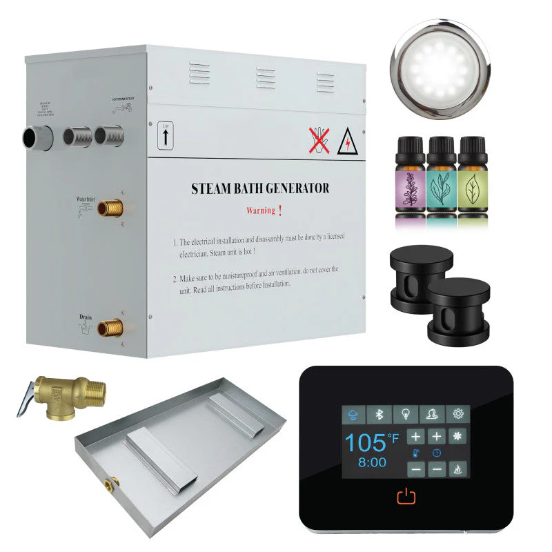 Contractors Series Steam Bath Generator with Quickstart, Digital Touchpad, Auto-Drain, and Aroma Steamhead - Image 4