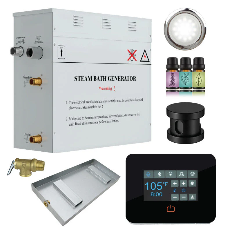 Contractors Series Steam Bath Generator with Quickstart, Digital Touchpad, Auto-Drain, and Aroma Steamhead - Image 9