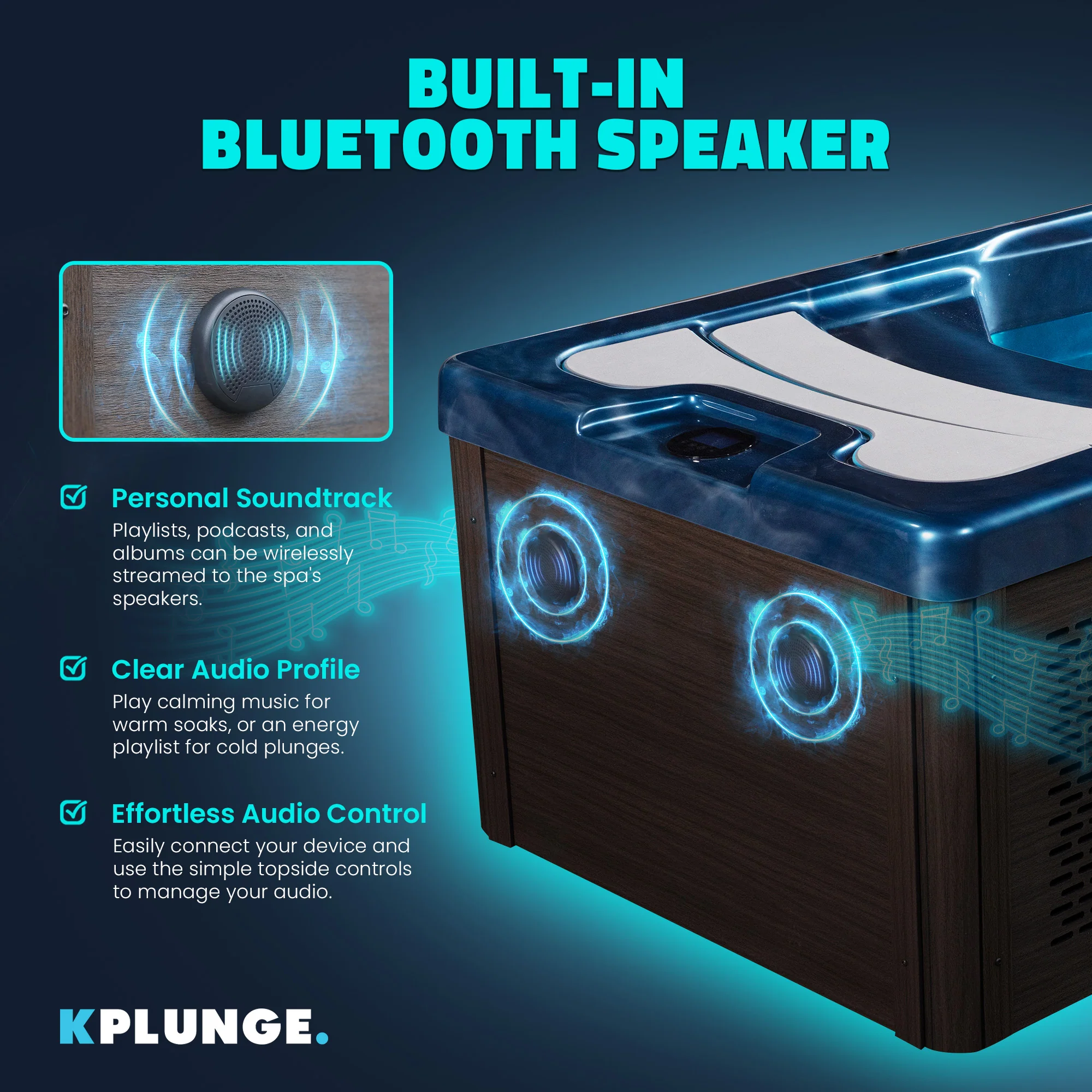 All-in-One Cold Plunge and Hot Tub with Built-in Chiller, Lights, and WiFi in Blue - Image 12