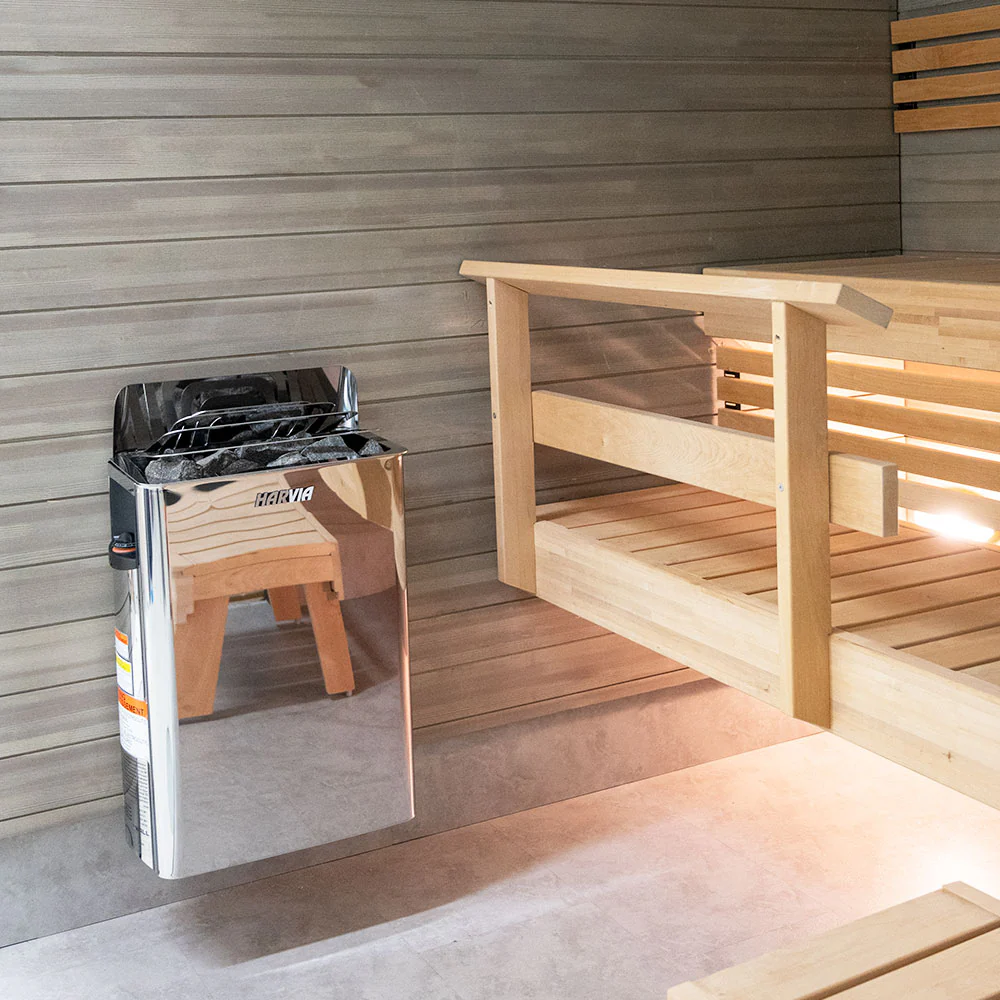 Harvia The Wall Series Electric Sauna Heater with Top-Mounted Controls | 6kW to 8kW - Image 6