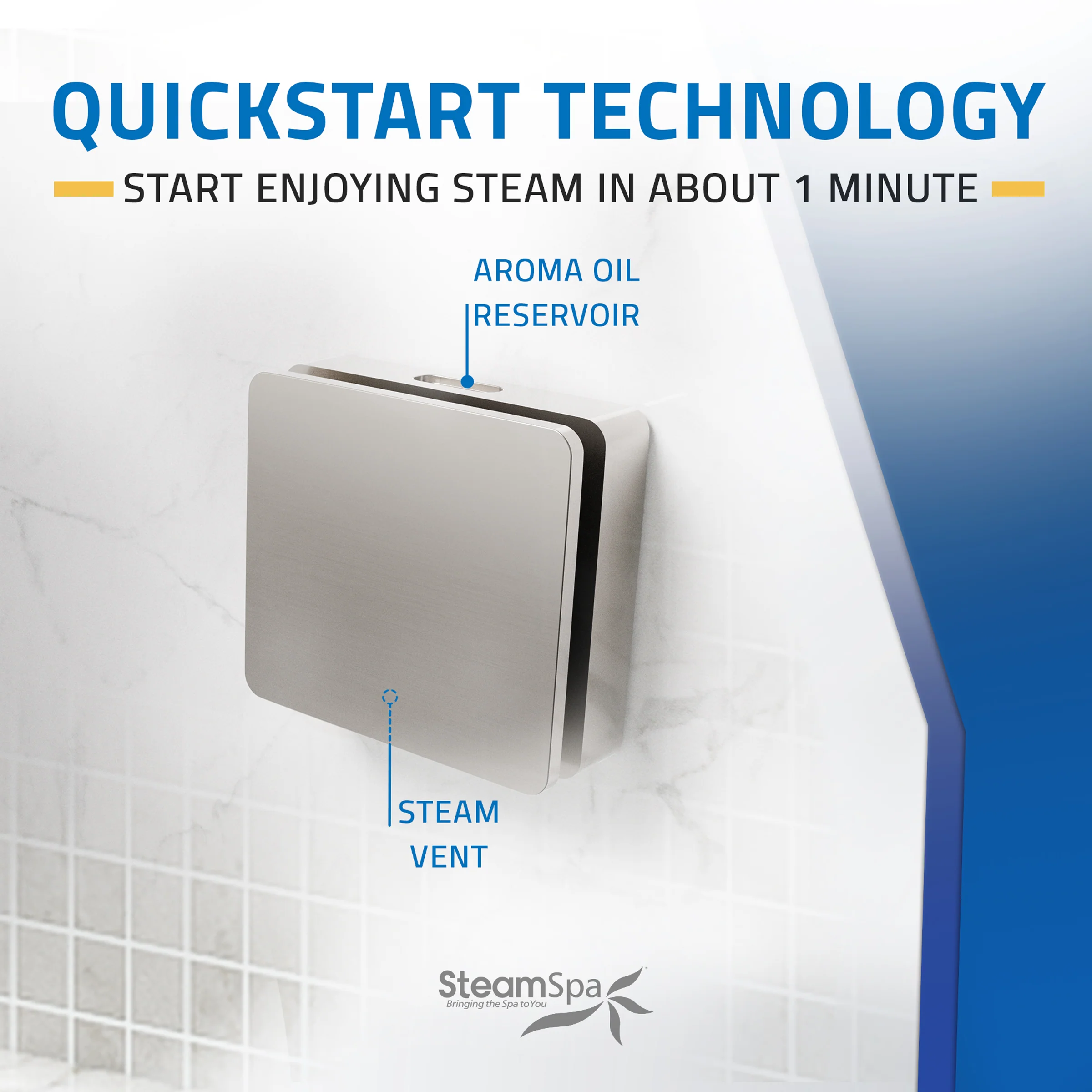 Oasis Series Steam Bath Generator with Continuous Steam and Easy Touch Control - Image 7