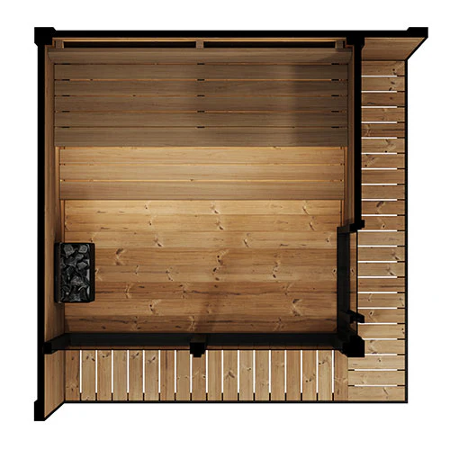 SaunaLife Garden Luxury-Series GL6 Outdoor Sauna Kit - Image 8