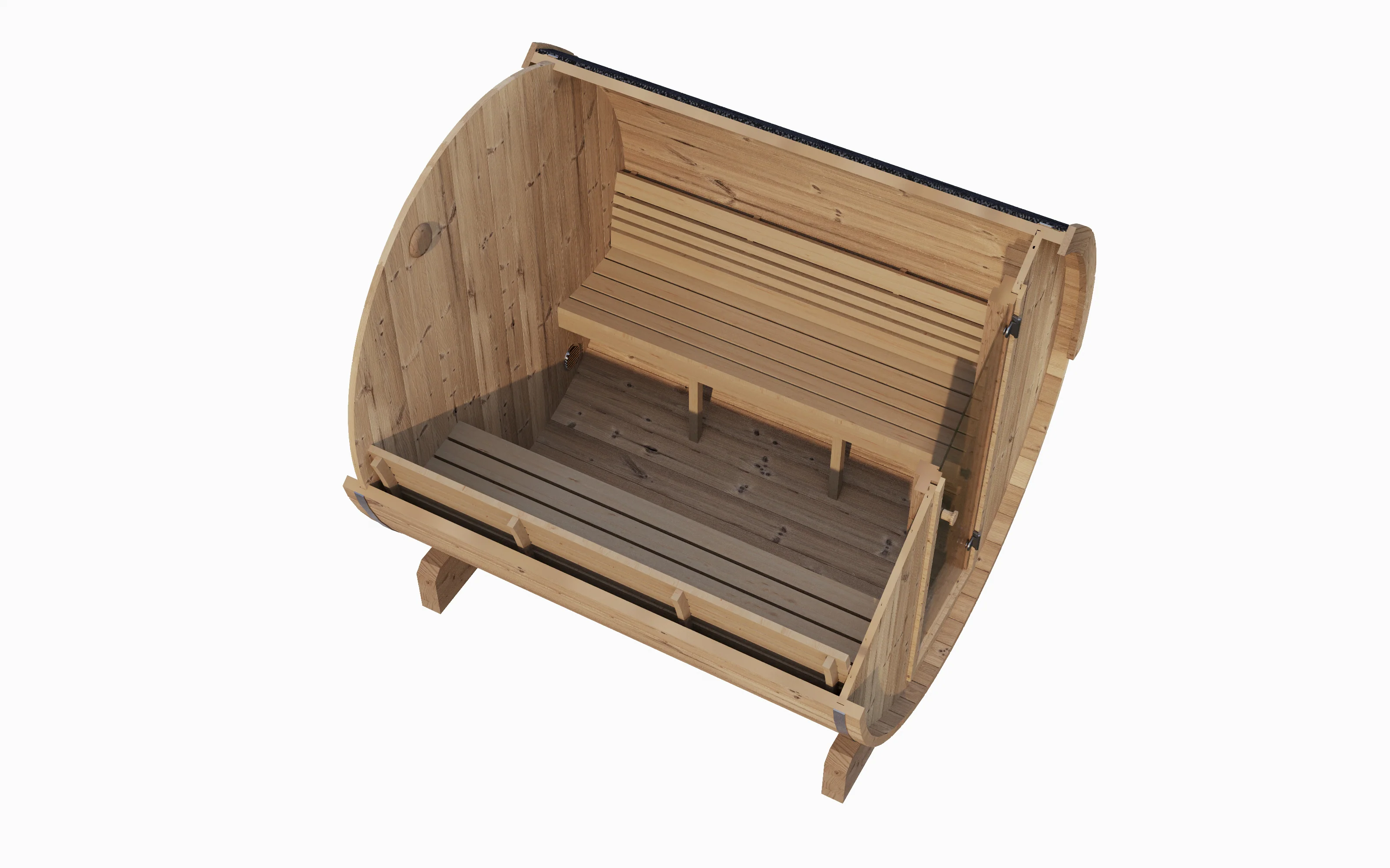 SaunaLife ERGO Series Model E8 Sauna Barrel - Image 2